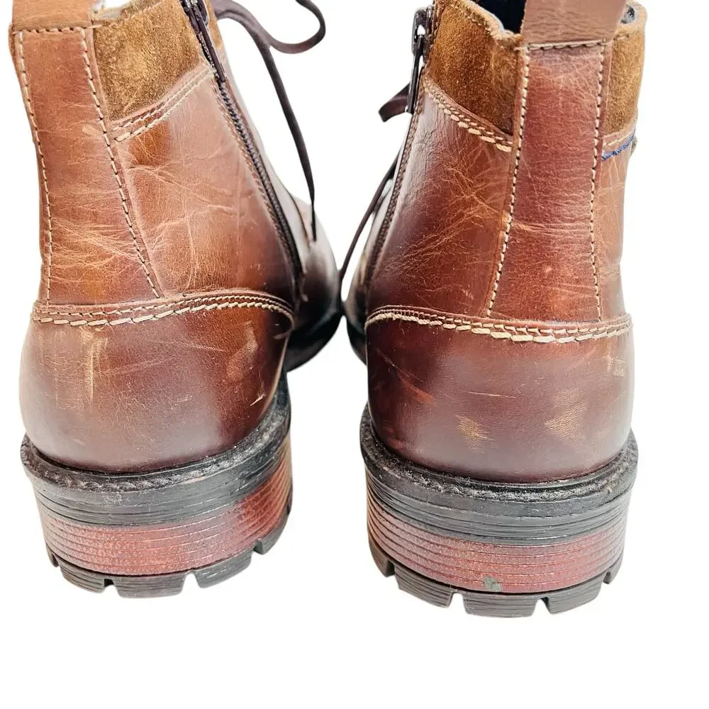 Reserved Footwear Brown Leather Ankle Boot Men's Size 10 - Picture 9 of 16